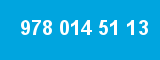 978 014 51 13 978 014 51 13